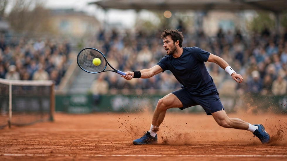 Jannik Sinner in azione con dritto su campo da tennis