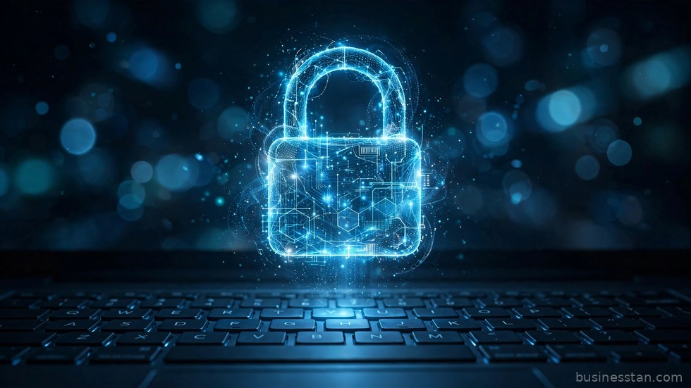 Figura incappucciata davanti a uno schermo con codice, immagine simbolo delle minacce informatiche nel 2026.